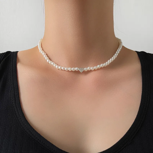 Collar Perla Heart