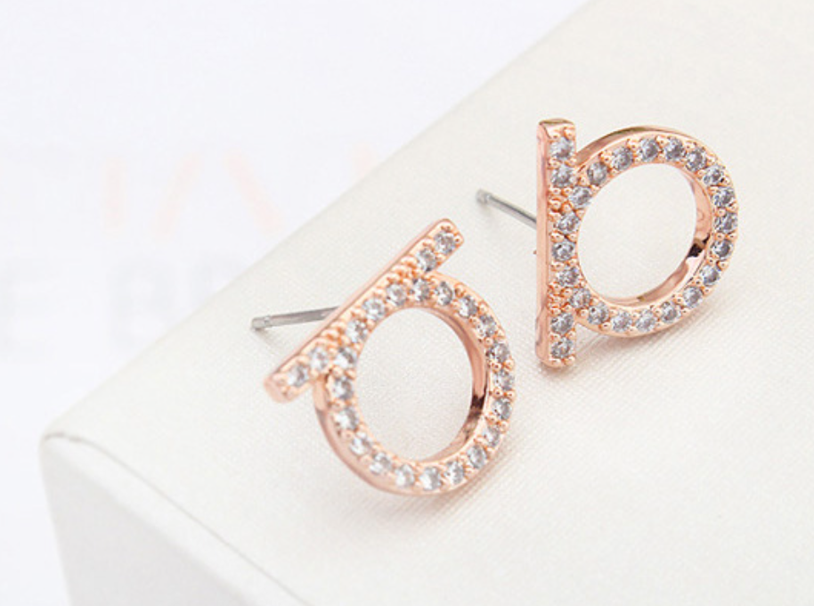 Aretes Halo Brillante