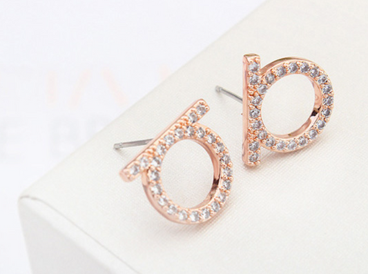Aretes Halo Brillante