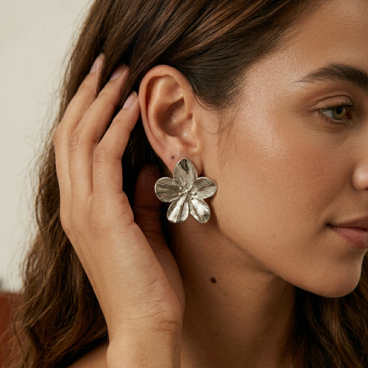 Aretes Bloom Metal