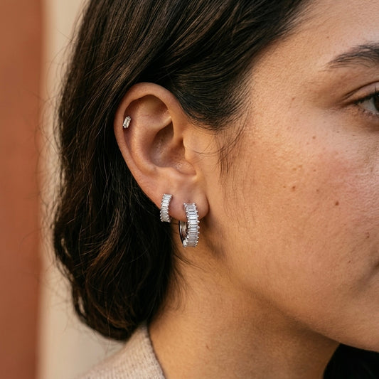 Aretes Baguette Shine