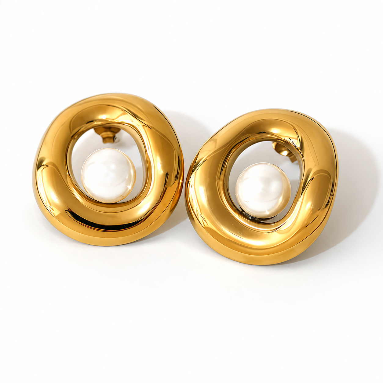Aretes Perla Orbe
