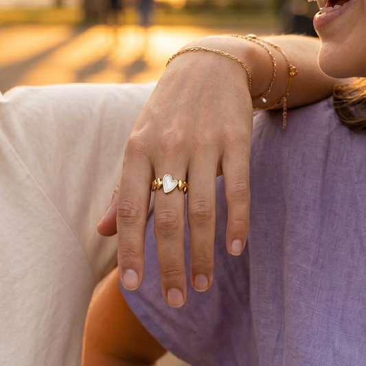 Anillo Coeur Nacar