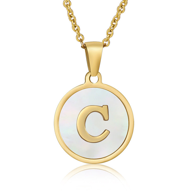 Collar con Inicial Redonda