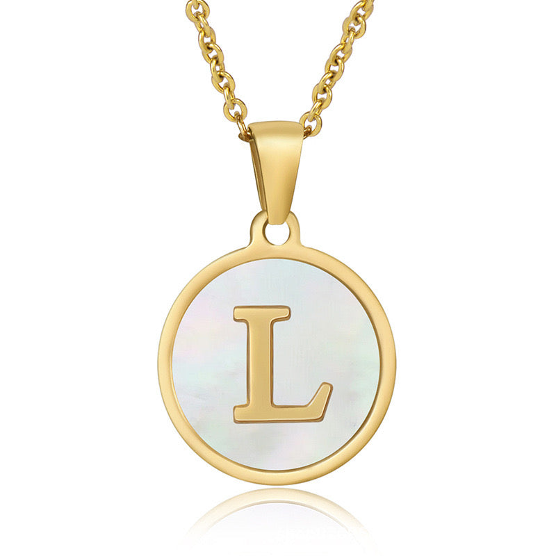 Collar con Inicial Redonda