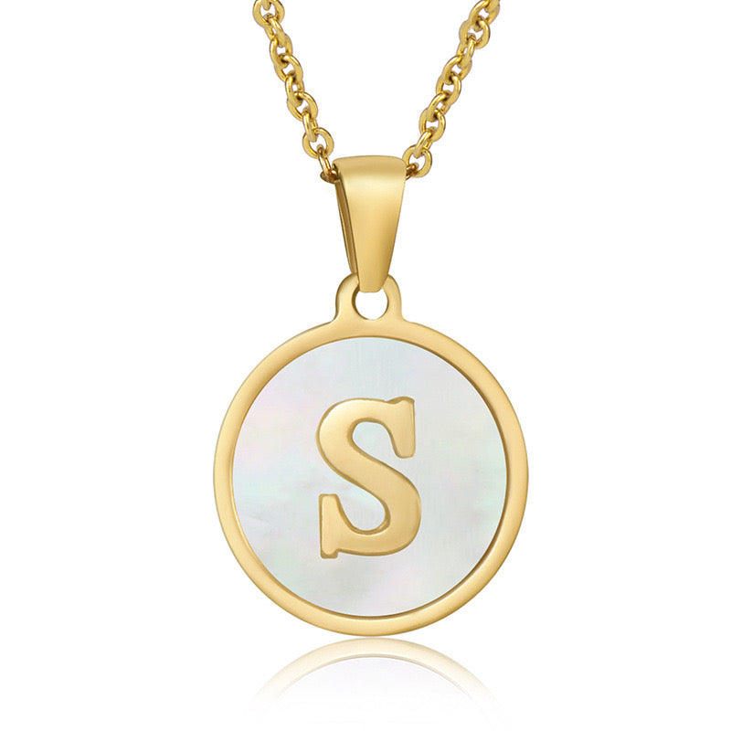 Collar con Inicial Redonda
