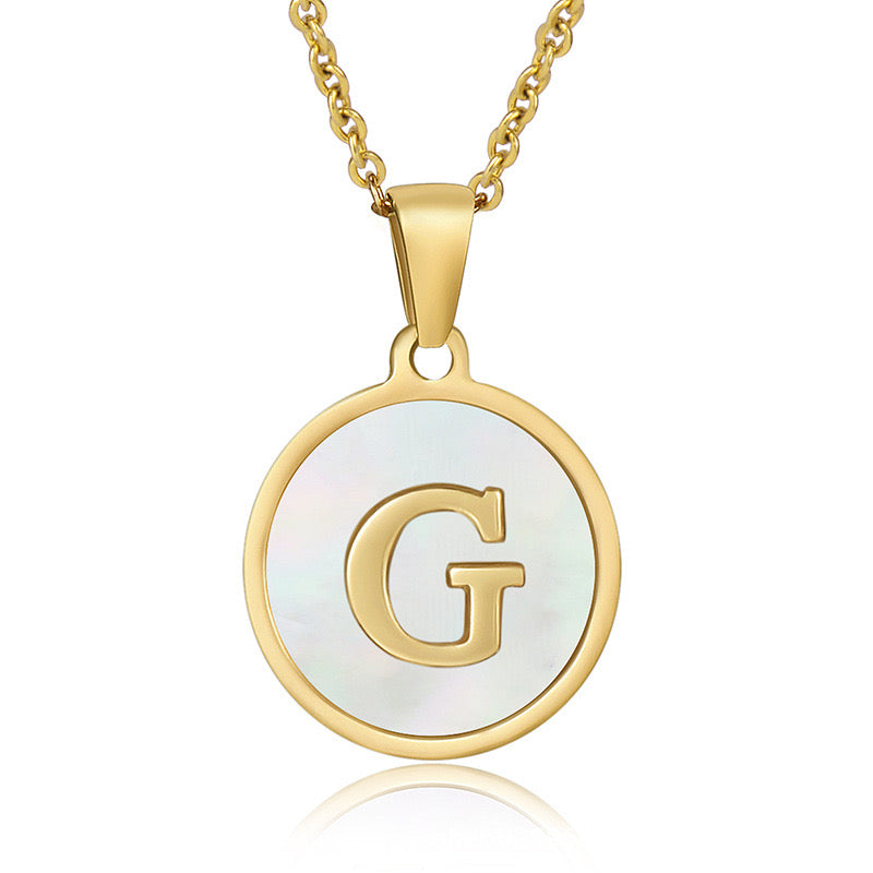 Collar con Inicial Redonda
